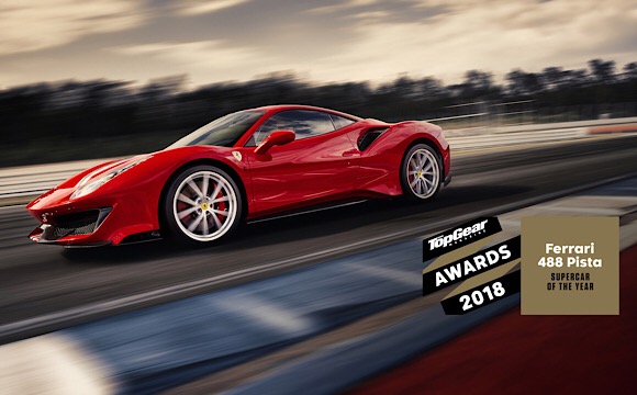Top Gear, Ferrari 488 Pista'yı 'Yılın Süper Otomobili' seçti