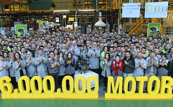 Oyak Renault’da 6 milyonuncu motor gururu