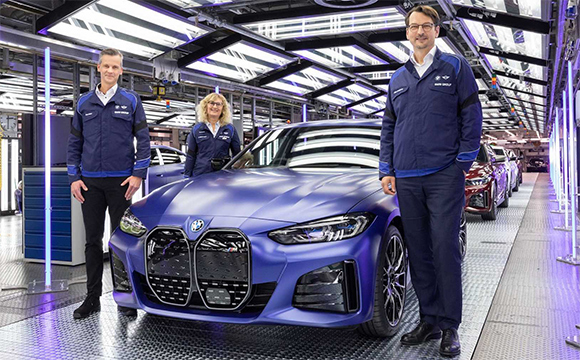BMW i4'ün üretimi Münih'te başladı