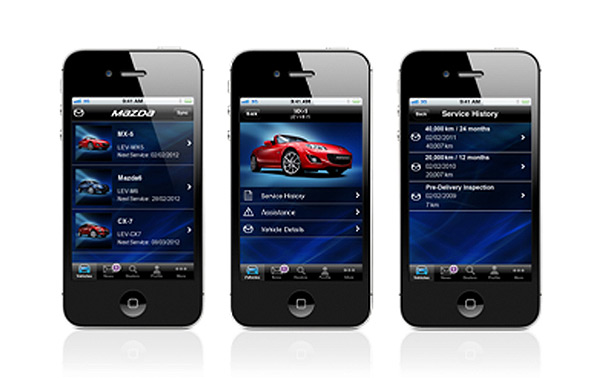 Mazda akıllı telefonlarda!