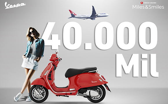 Vespa’dan 40 bin mile varan hediye kampanyası