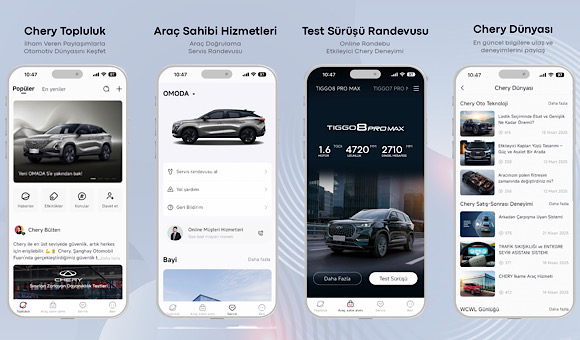 Chery Türkiye'den mobil uygulama!