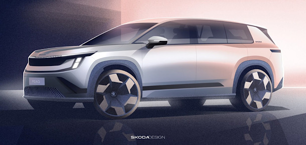 Škoda Peaq’in ilk çizimleri paylaşıldı