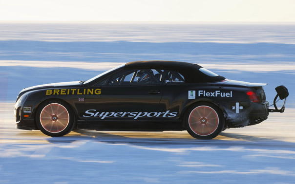 Bentley ve Pirelli'den buz üzerinde rekor
