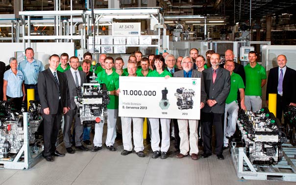 Skoda 11 milyon adet motor üretti...