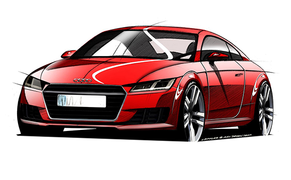 2015 Audi TT’nin tasarım çizimleri ortaya çıktı