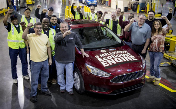 Ford, 5 milyonuncu EcoBoost'u üretti