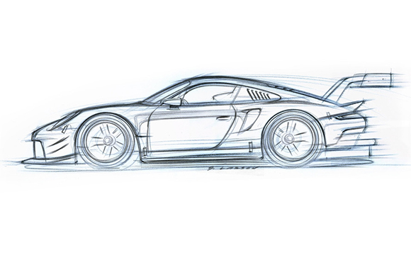 Porsche, yeni 911 RSR’ın çizimini yayımladı