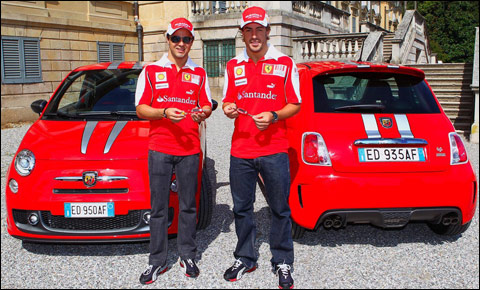 Massa ve Alonso'ya 'Abarth 695 Tributo Ferrari' 