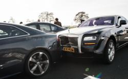 BMW M5 Rolls-Royce Ghost’a arkadan çarptı...